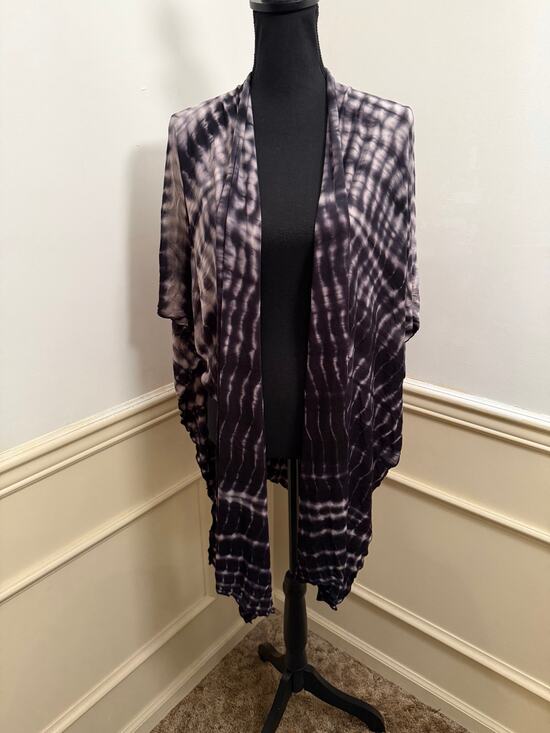 Bamboobies Accessories - Bamboobies Midnight Shibori Open Nursing Shawl Tie Dye Bamboo One Size Boho